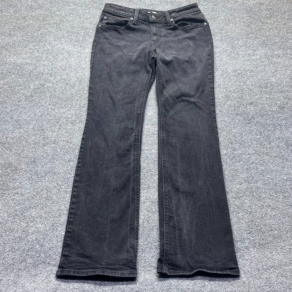 Levi's Superlow Boot Womens Low Rise Bootcut Black Denim Jeans Size 30 W30 L30